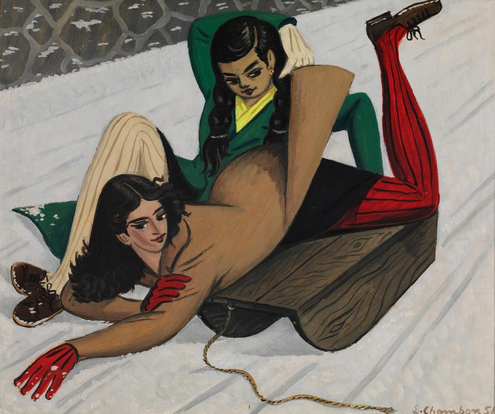 Les lugeuses, 1951